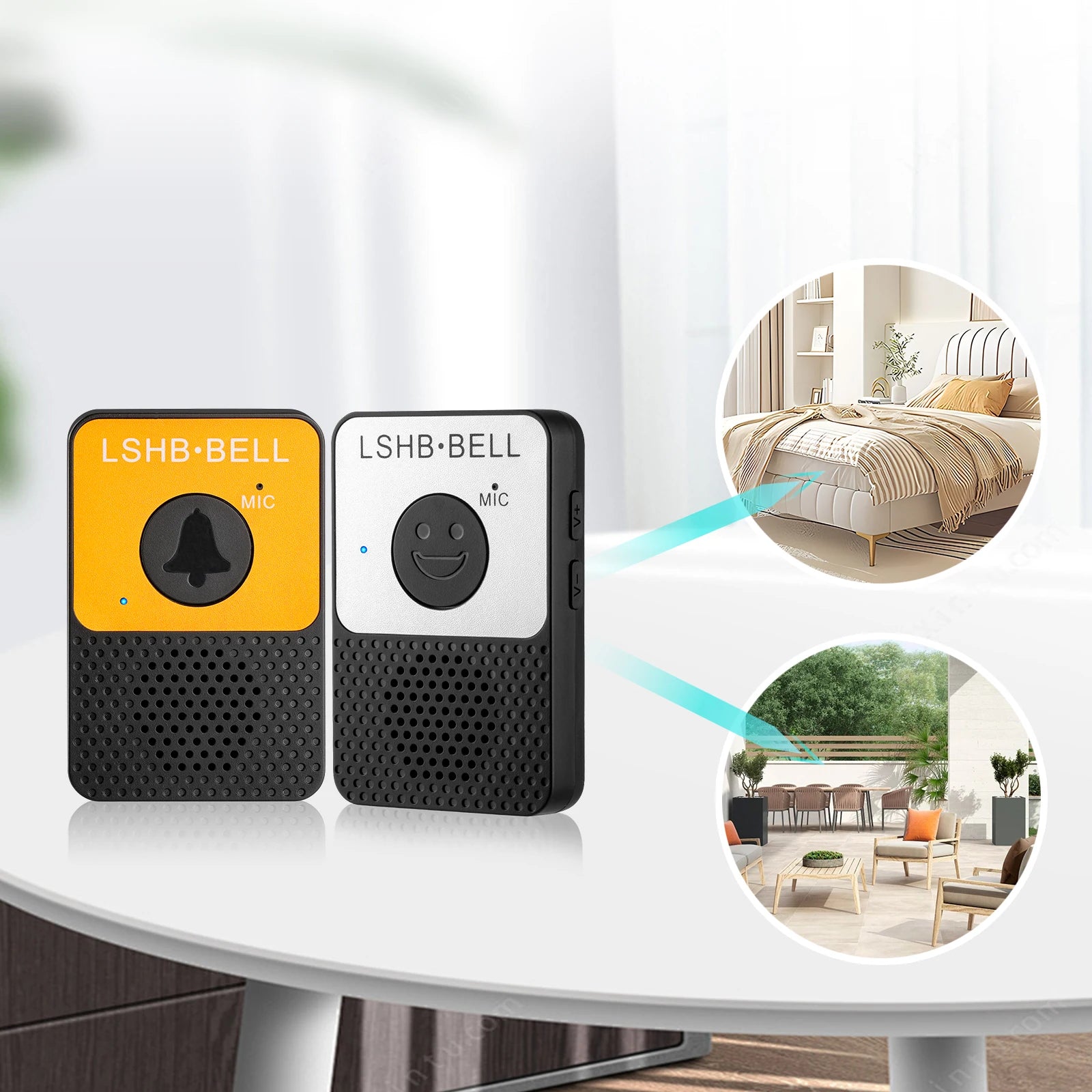 Wireless Two-Way Intercom Doorbell System with 800ft Range