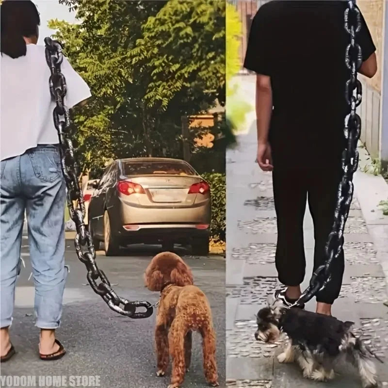 1ks sada 70palcové zábavné psí vodítko Plastový řetěz Rekvizity pro fotografování Odolná dekorace Roztomilé vodítko Příslušenství pro domácí mazlíčky