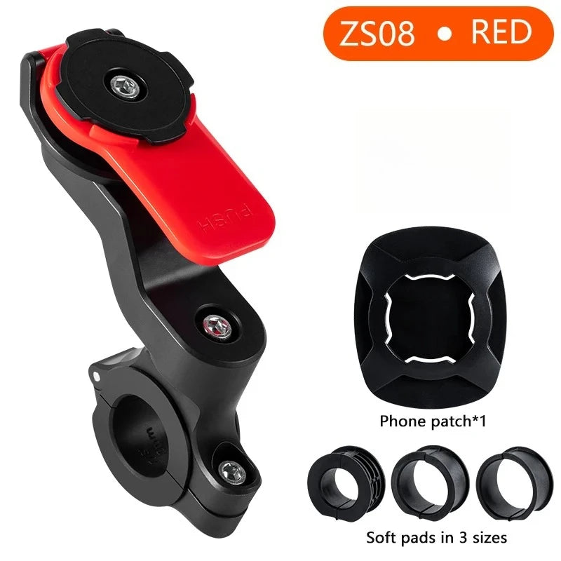 Suporte ajustável para telemóvel de bicicleta, com rotação de 360 graus