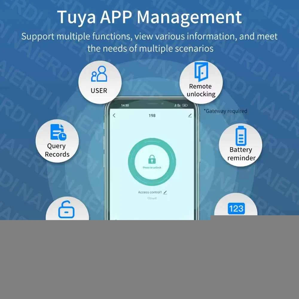 Smart Lock Cylinder with Fingerprint and App Access