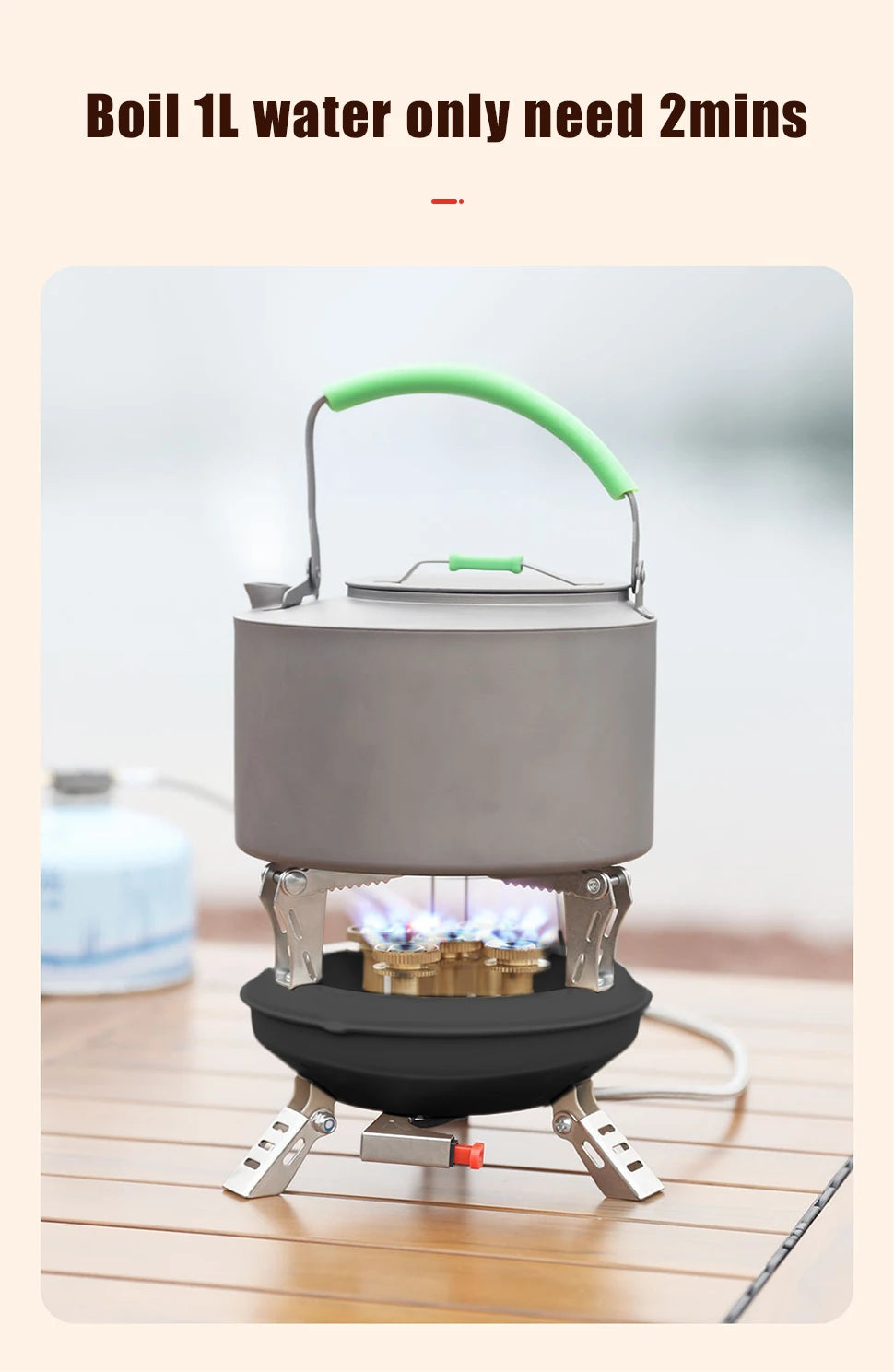 Portable Camping Gas Stove 16000W with Piezo Ignition