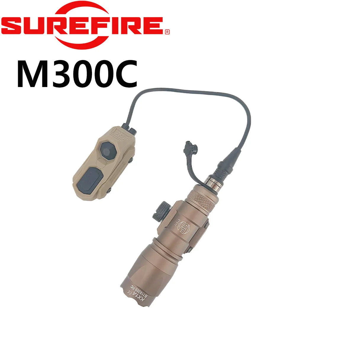 Surefire M600 M600C M300 Tactical Rifle AR15 Flashlight Airsoft Hunting Aisoft Rifle Gun Scout Light Axon Dual Function Switch