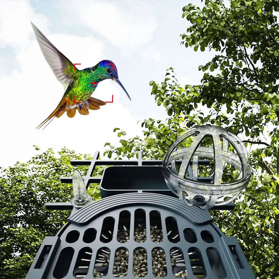 Smart Bird Feeder Camera with Solar Power, 4MP HD WiFi