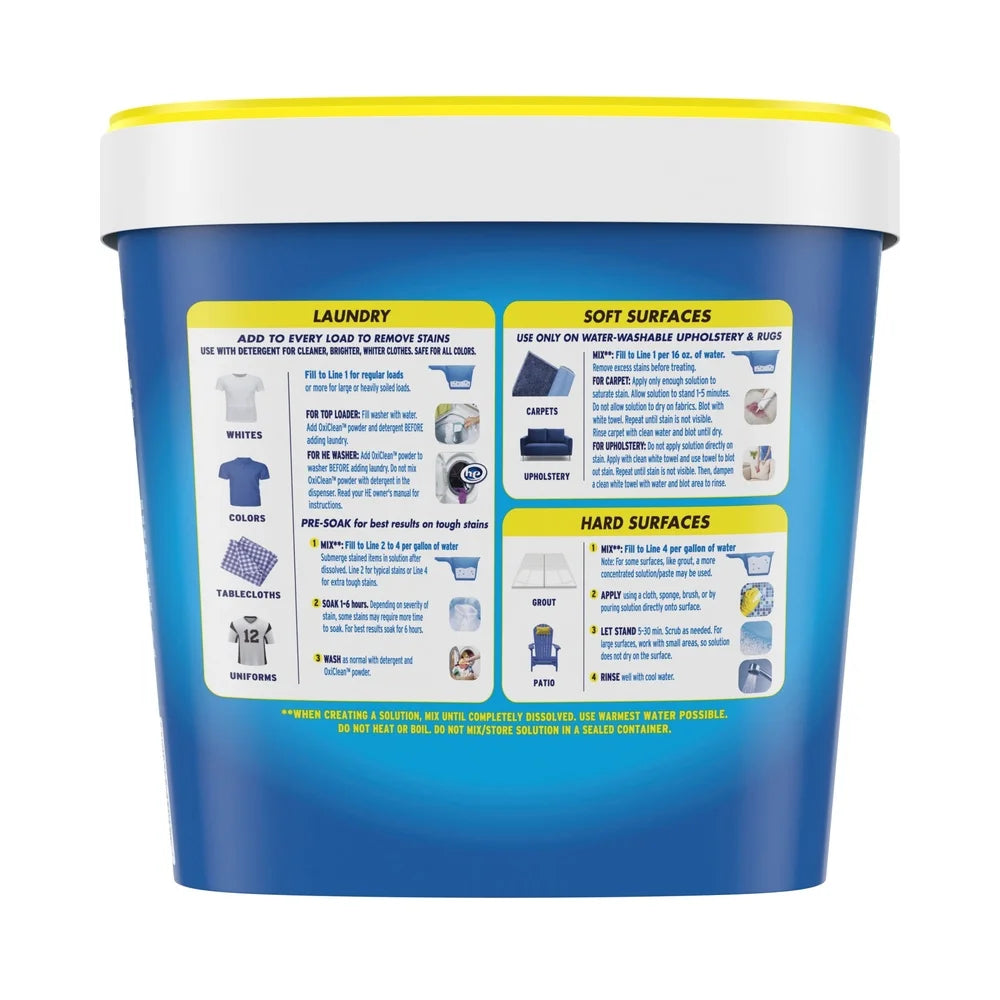 Oxygen-Powered Stain Remover Powder 5 lb Multi-Surface Cleaner