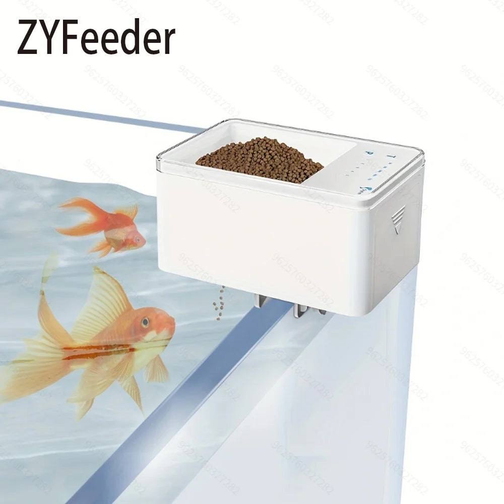 Automatic Fish Feeder, Button and WiFi Versions
