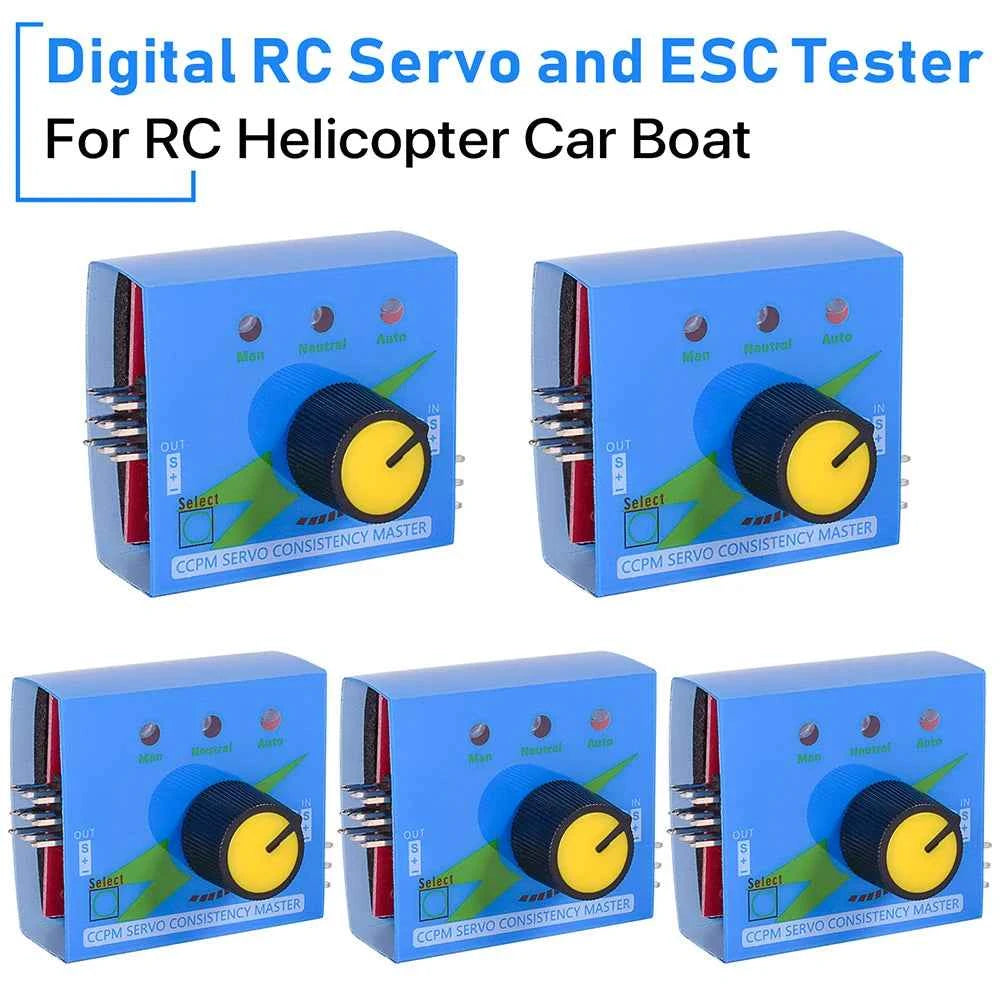3-Channel RC Servo and ESC Tester