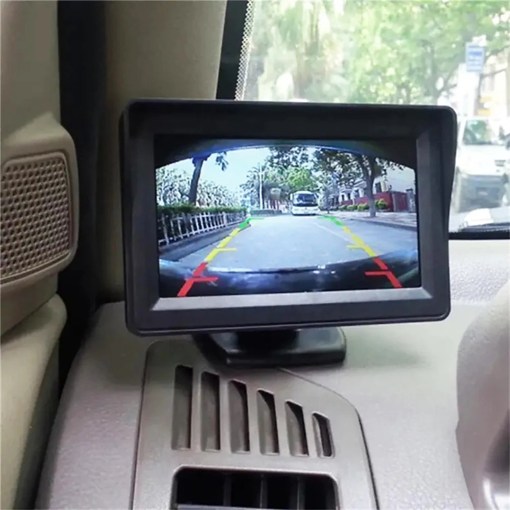 4.3Inch Rear View Camera Monitor Screen Reversing Camera for Car Parking Parking System Camera for Vehicle DashCam Backup Camera
