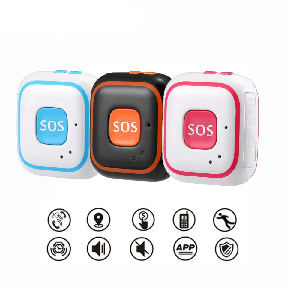 Kids Elder Car GPS Tracker Kinderen GPS V28 Locator Pendant Twee-wegs gesprekken Valalarm Gratis APP WIFI GPS LBS-tracking SOS bellen