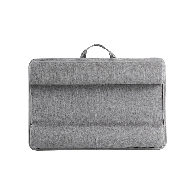 Bamboo Laptop Desk with Mouse Pad & Anti-Slip Grooves