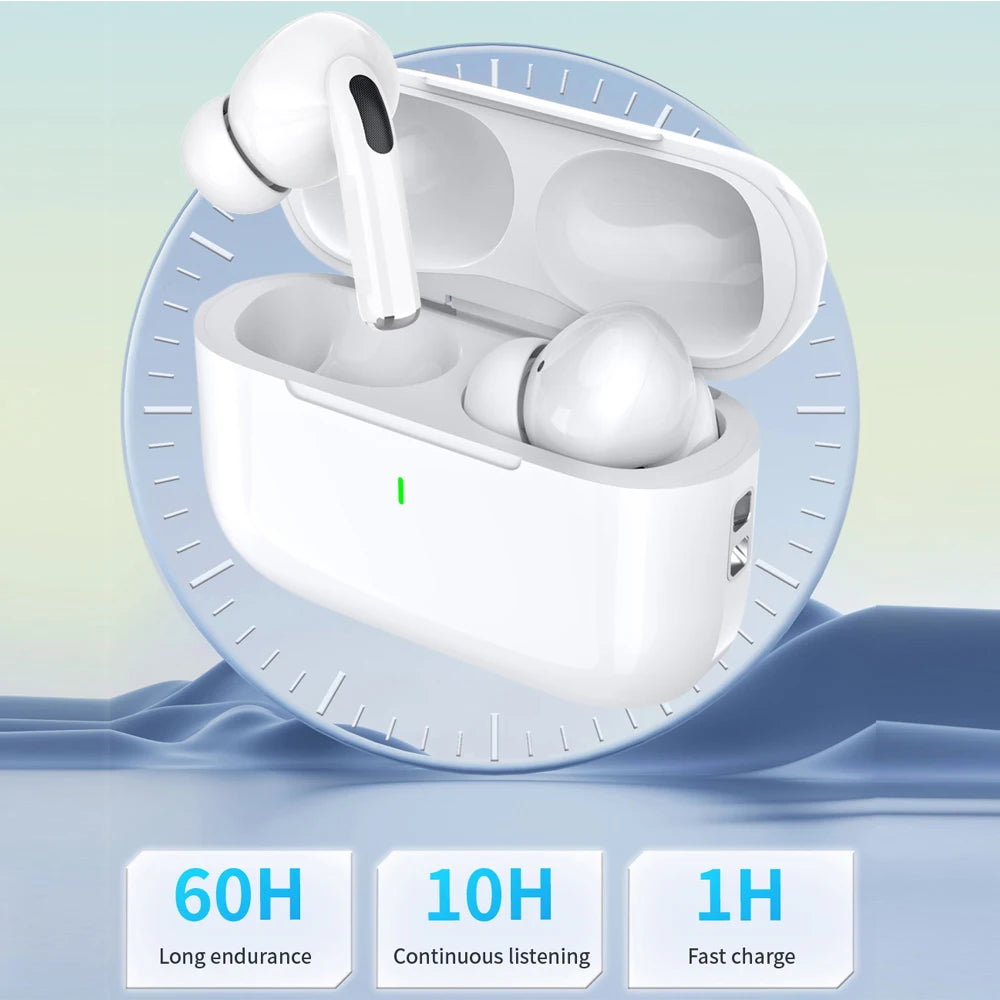 White True Wireless Bluetooth Earbuds