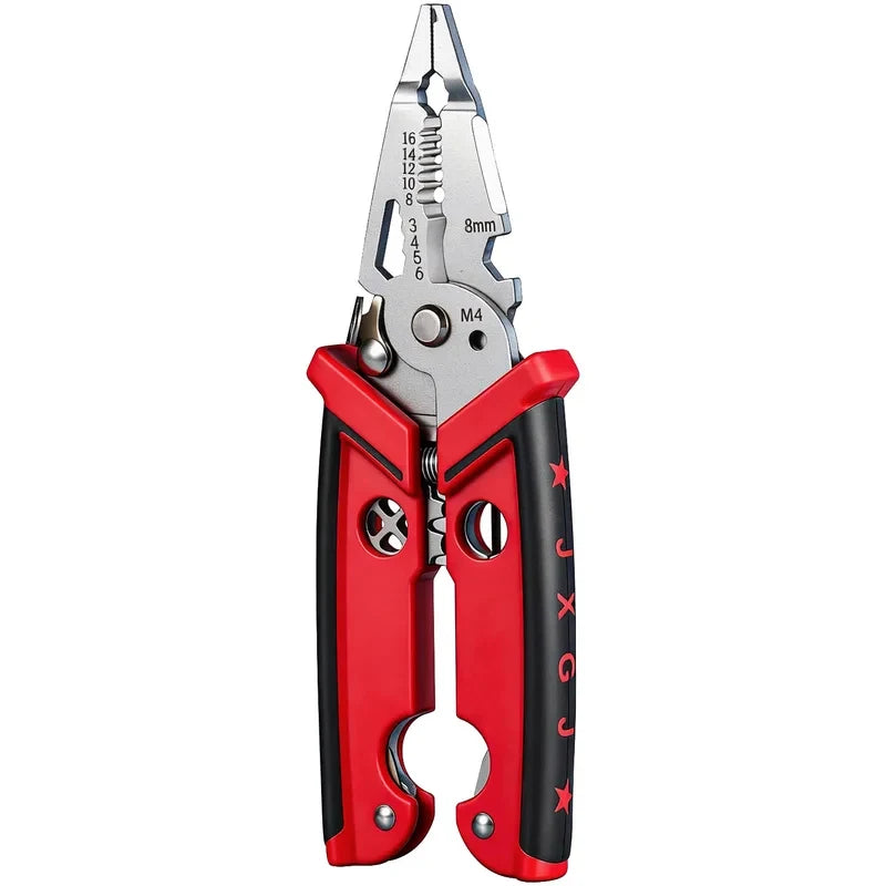 18 in 1 Electrician Pliers Multifunctional Wire Stripper Crimper Cutting Pliers Professional Electrical Repair Hand Tool