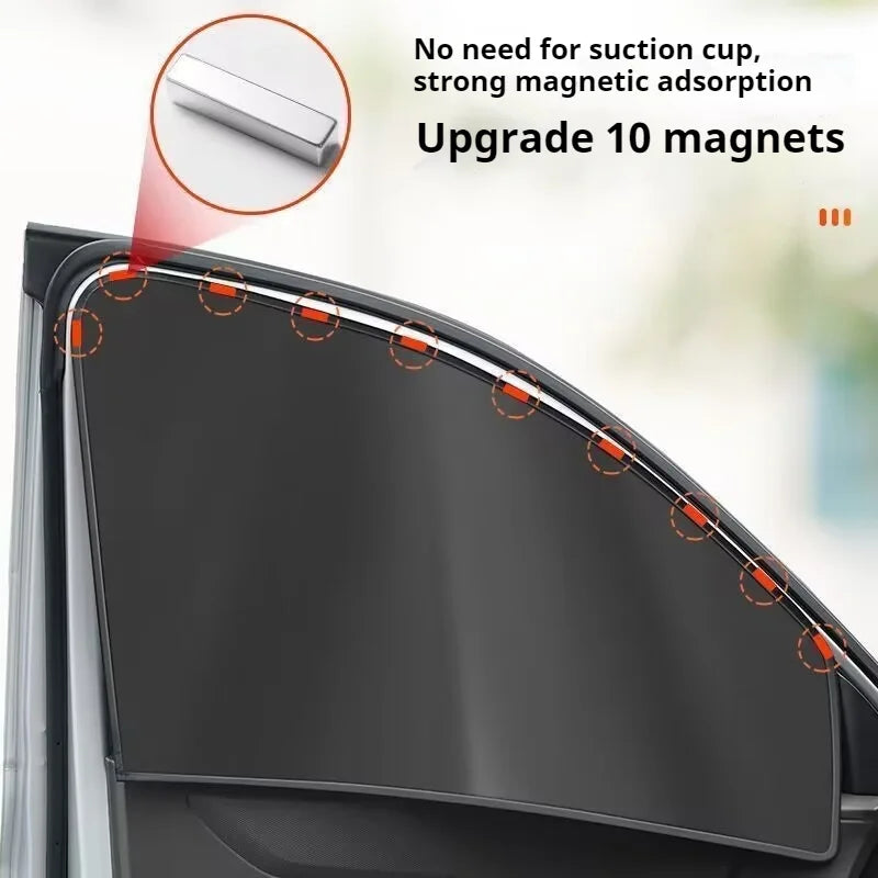Opties voor magnetische zonneschermset voor autoruiten