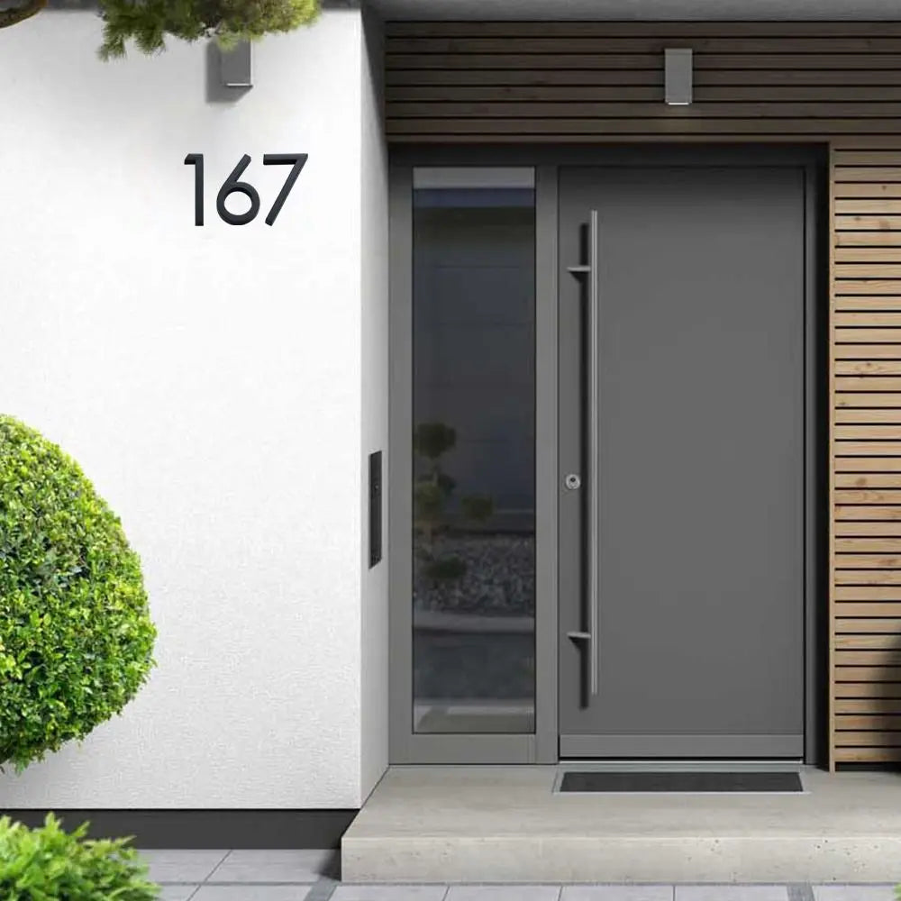 3D crna akrilna oznaka kućnog broja