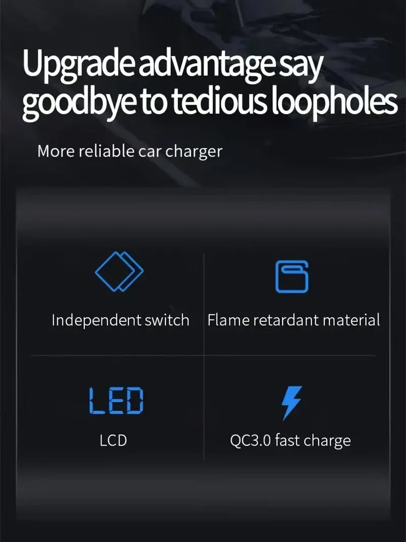 Автомобилен инвертор 12V/24V към 110V/220V с LED дисплей
