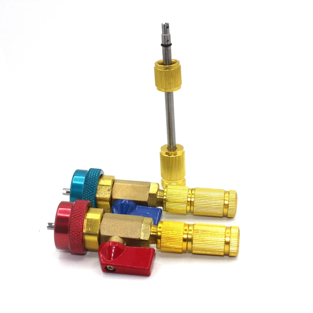 Remocor/Extractores de núcleo de válvula R134a R12, instalador, herramienta de reparación de válvula de aire acondicionado del coche, removedor rápido, presión alta/baja