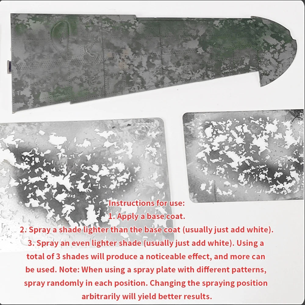 Reusable Airbrush Weathering Stencil for Models