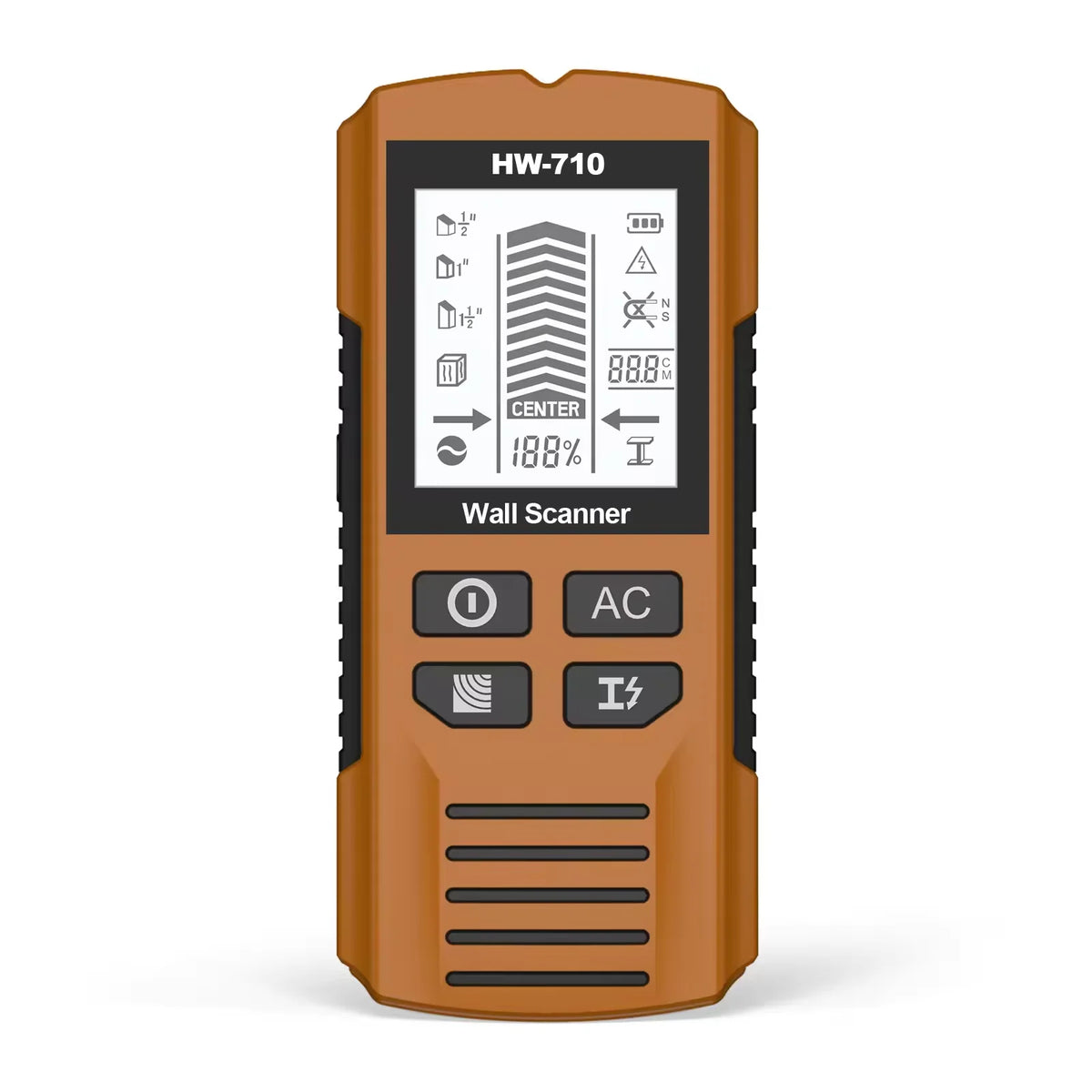 Handheld Wall Scanner with Stud, Metal and AC Modes
