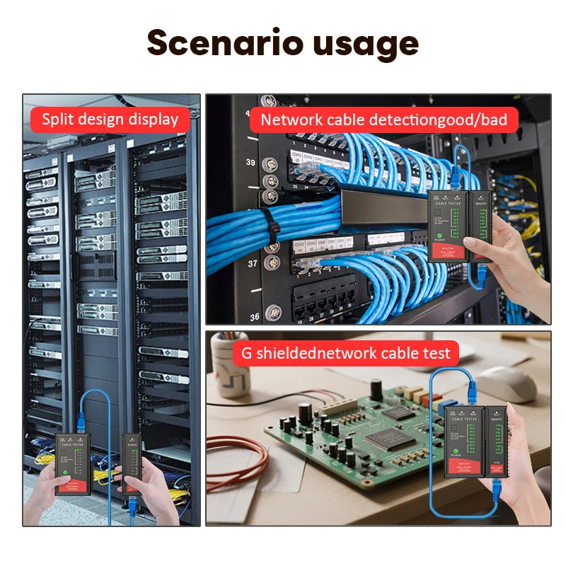 RJ45 & RJ11 Network and Telephone Cable Tester
