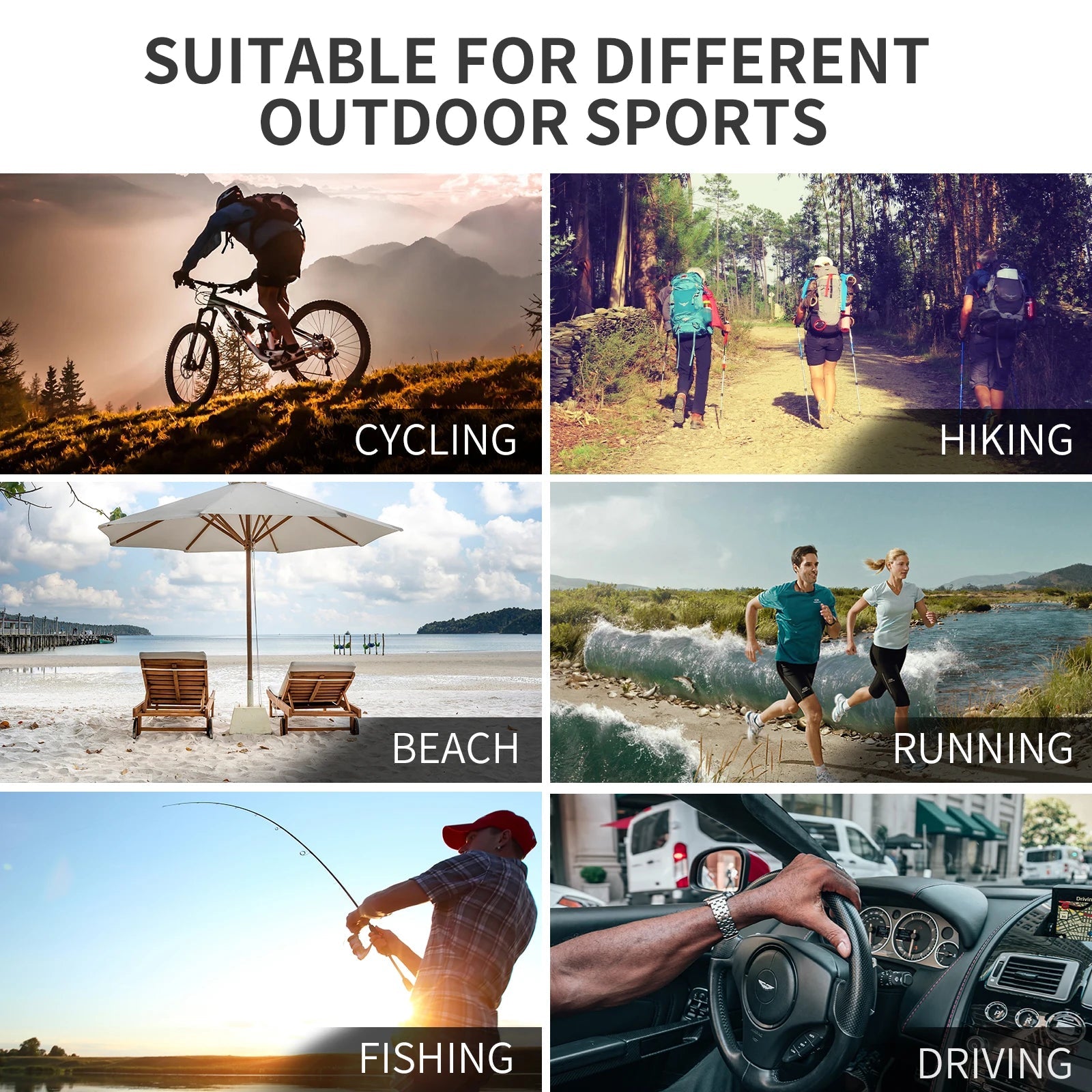 Kapvoe Bicycle Cycling Sunglasses Polarized Cycling Glasses Bike MTB UV400 Mountain Men/Women Eyewear Outdoor Sport Goggles