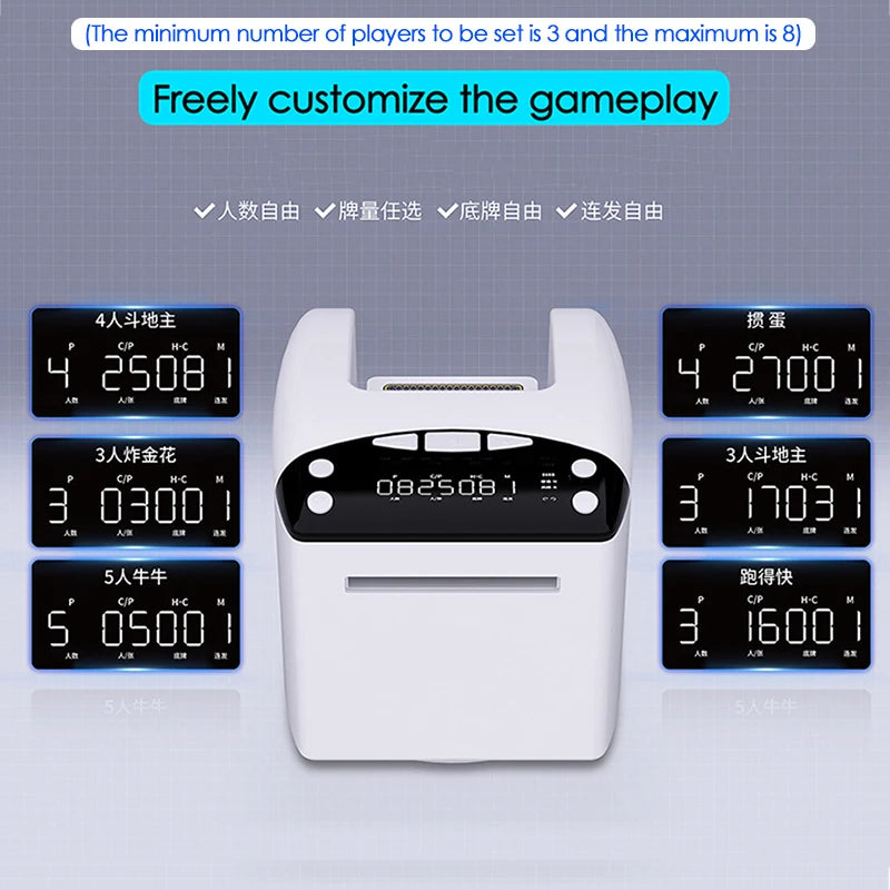 Rechargeable Automatic Playing-Card Dealer