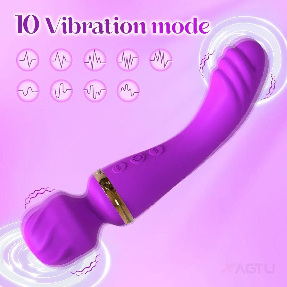 Güçlü Ava Bar Vibratör Değnek Dildo Seks Oyuncakları Kadınlar için Çift Motorlu Klitoris G-Noktası Klitoris Uyarıcı Vibratörler Çiftler için Seks Oyuncağı