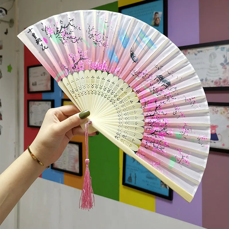 Folding Bamboo Hand Fan in Chinese Style
