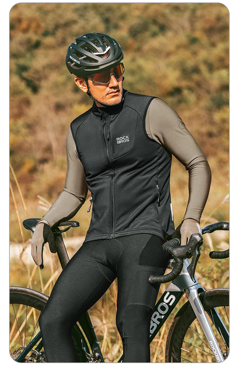Men’s Windproof Cycling Vest for Cold Weather Riding