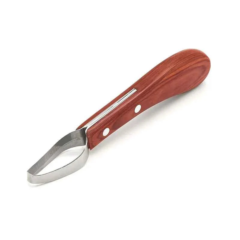 Hufpflegemesser mit Holzgriff