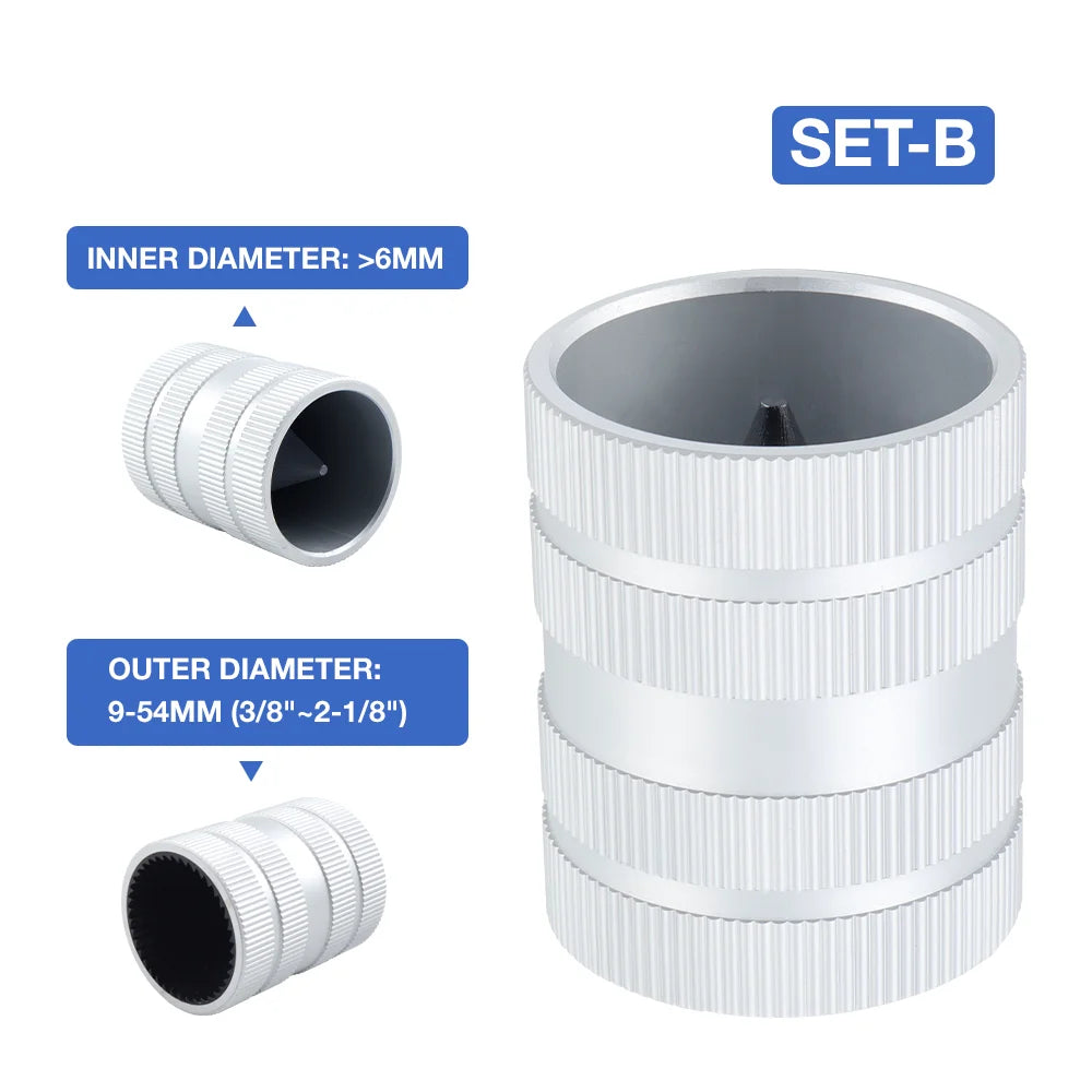 Aluminium Pipe Deburring Reamer, Size Options