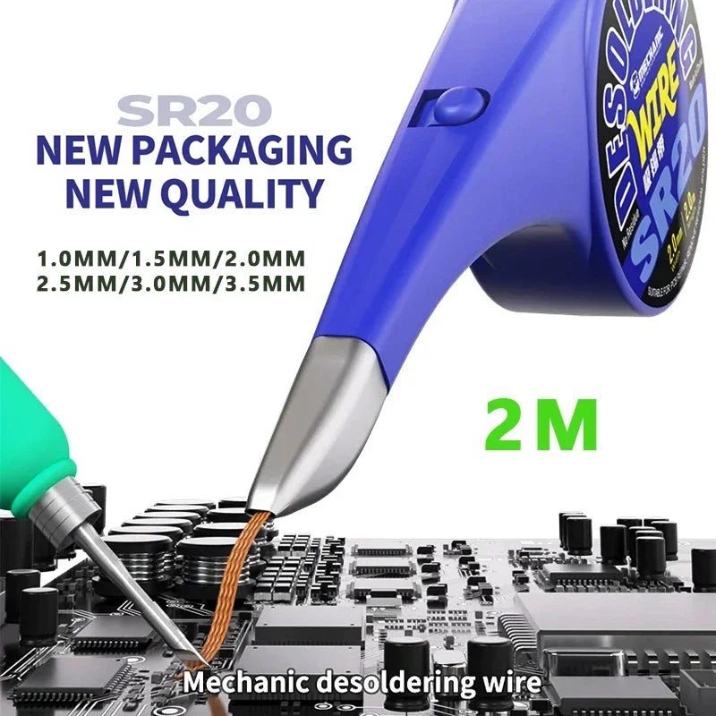 SR20 Desoldering Wick - Width Options