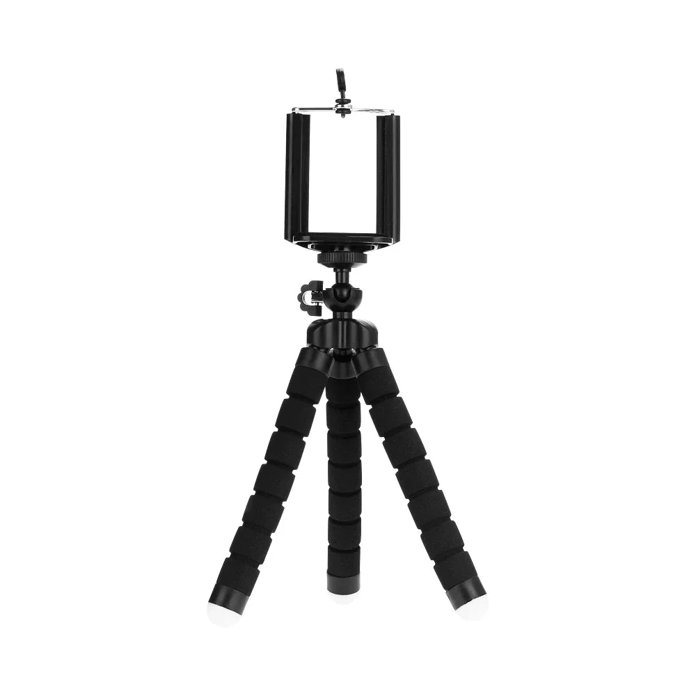 Mini Flexible Phone Tripod with Holder Clip