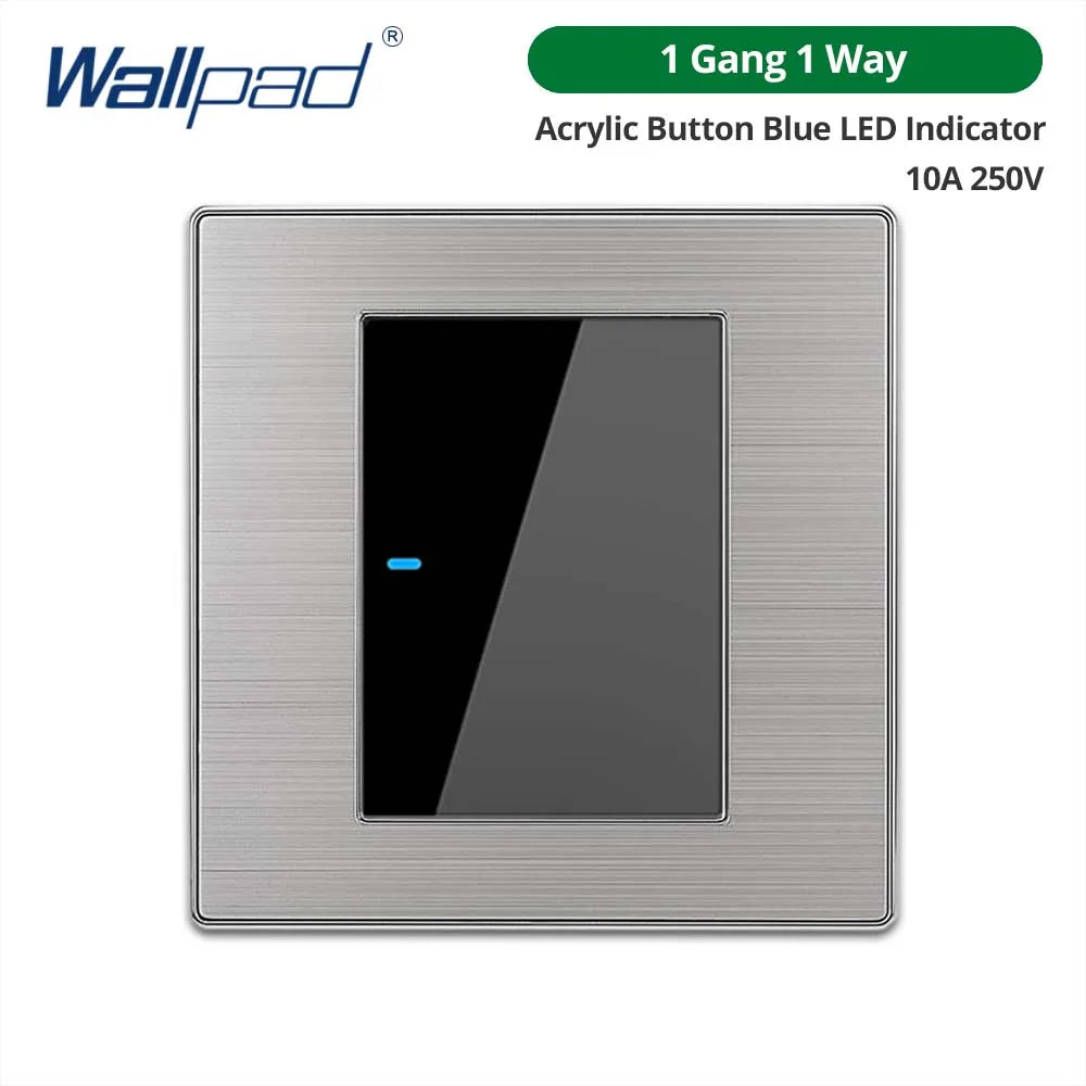 Opções de interruptores e tomadas Wallpad de 86 x 86 mm