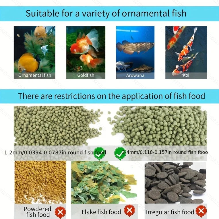 Automatic Fish Feeder, Button and WiFi Versions