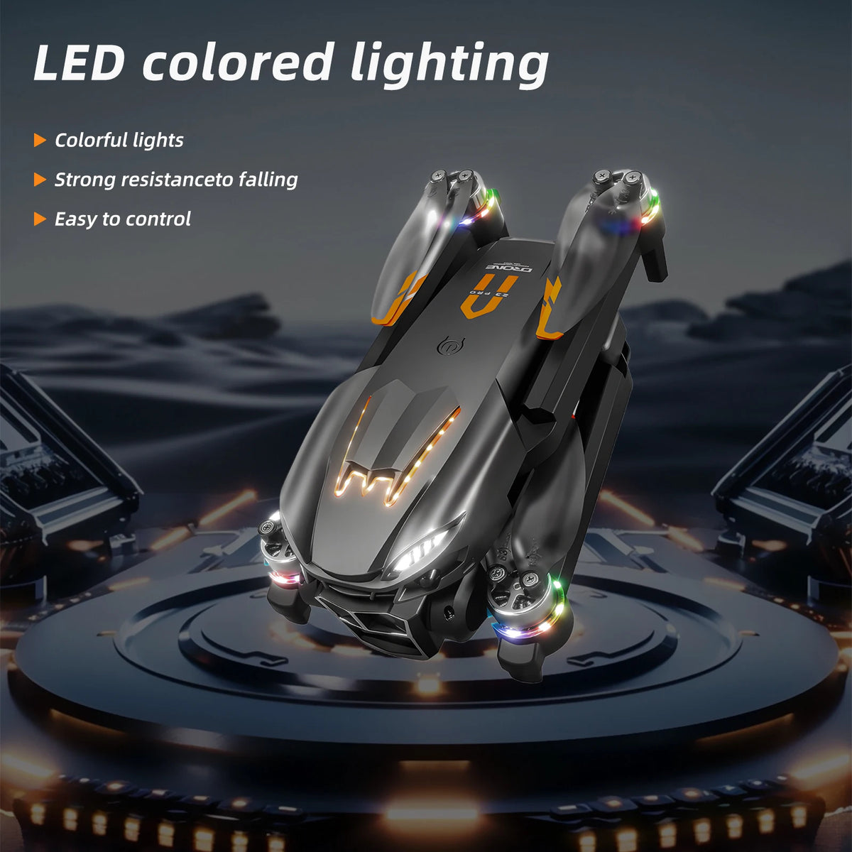 Podofo Drone 4k Professional Dual Camera Mini Helicopter Quadcopter Toy Obstacle Avoidance Foldable RC Drone Headless Mode Mini Drones