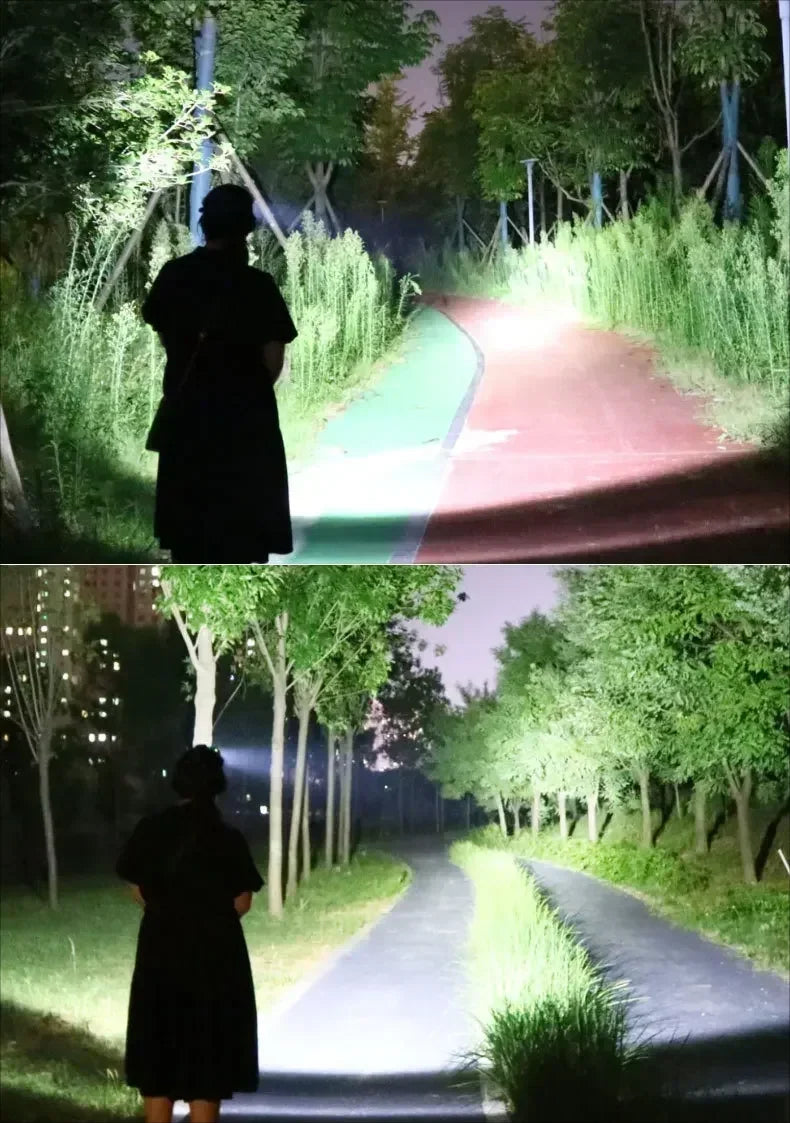 Super Powerful Headlamp High Power Headlights USB Rechargeable Head Lantern Ultra Bright LED Lamp Outdoor Hunting Fishing Lights