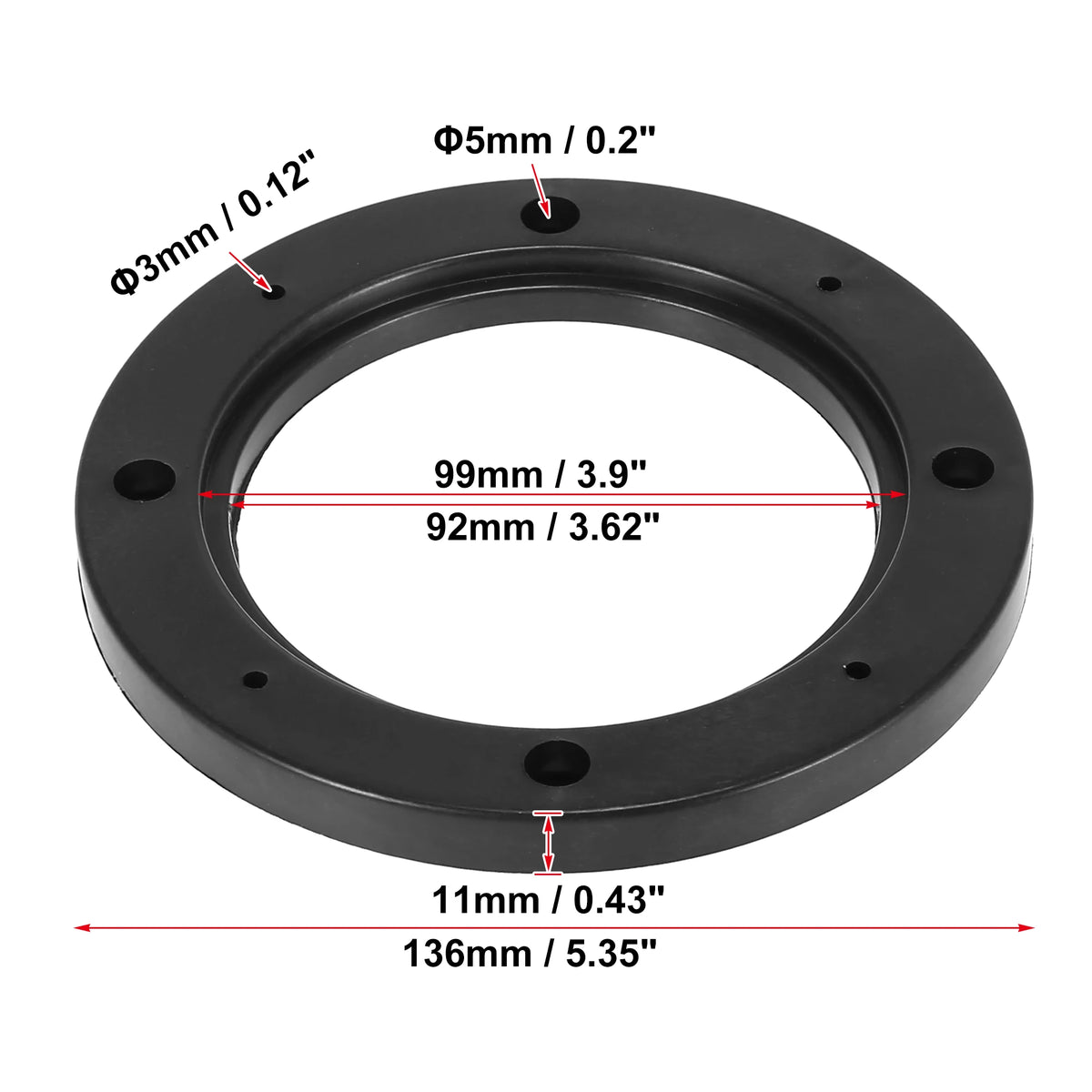 Plastic Car Speaker Spacer Rings, Pack Options