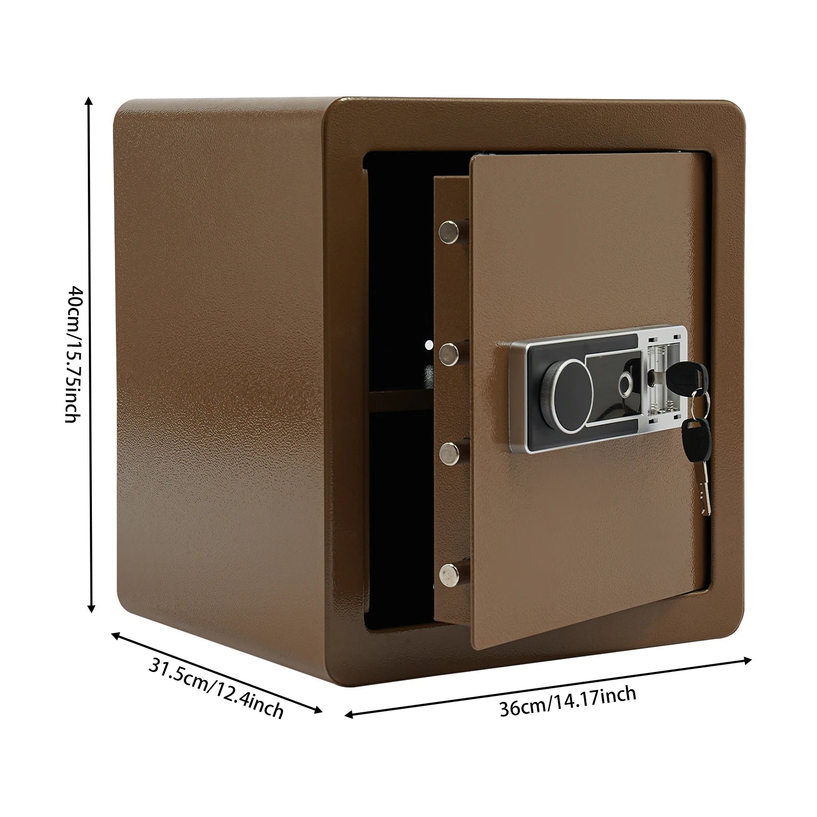 Domáci bezpečnostný sejf – 45L biometrická oceľ