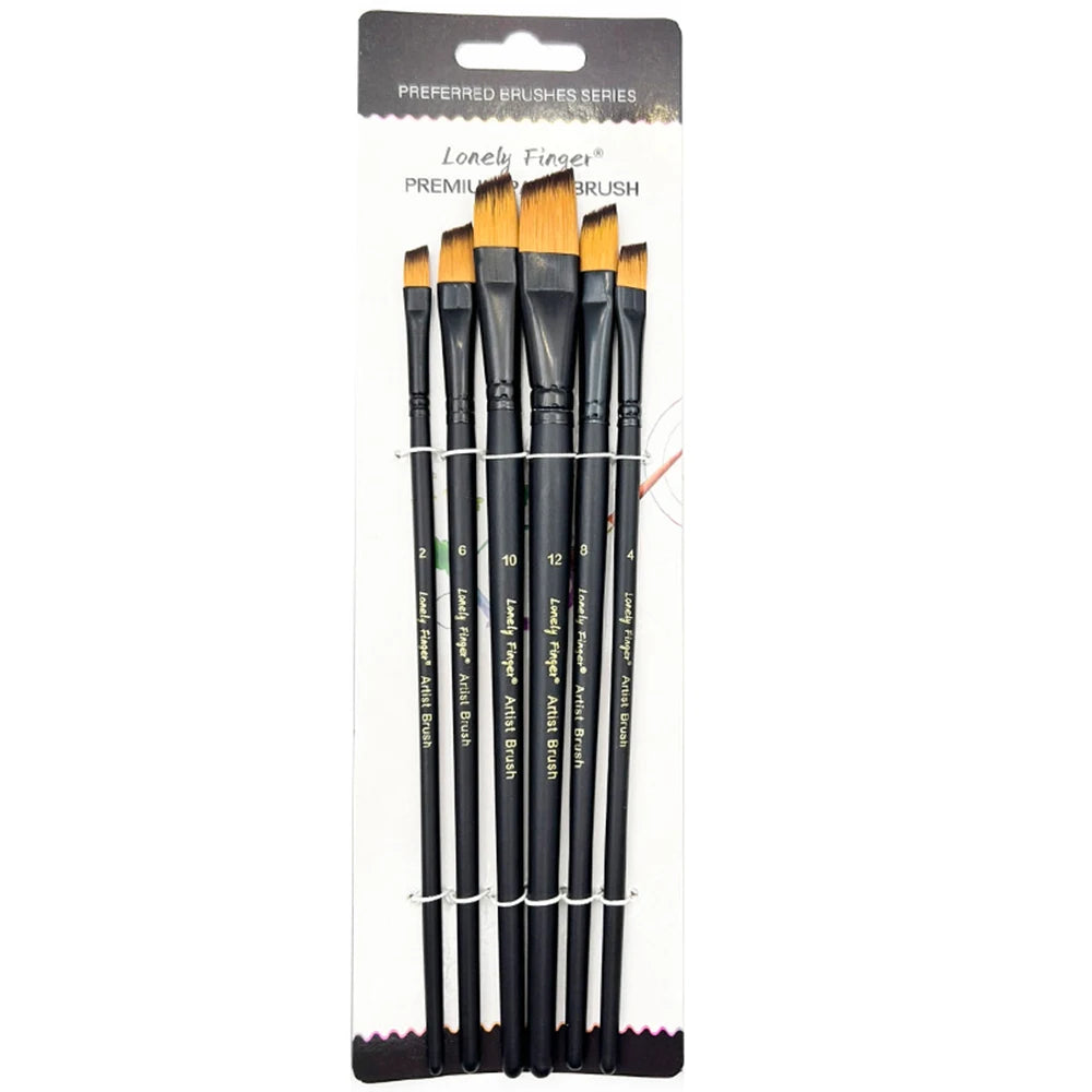 6-Piece Artist Paint Brushes Set