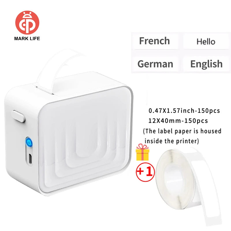 P15 Bluetooth-etikettenprinter zonder inkt, bundelopties