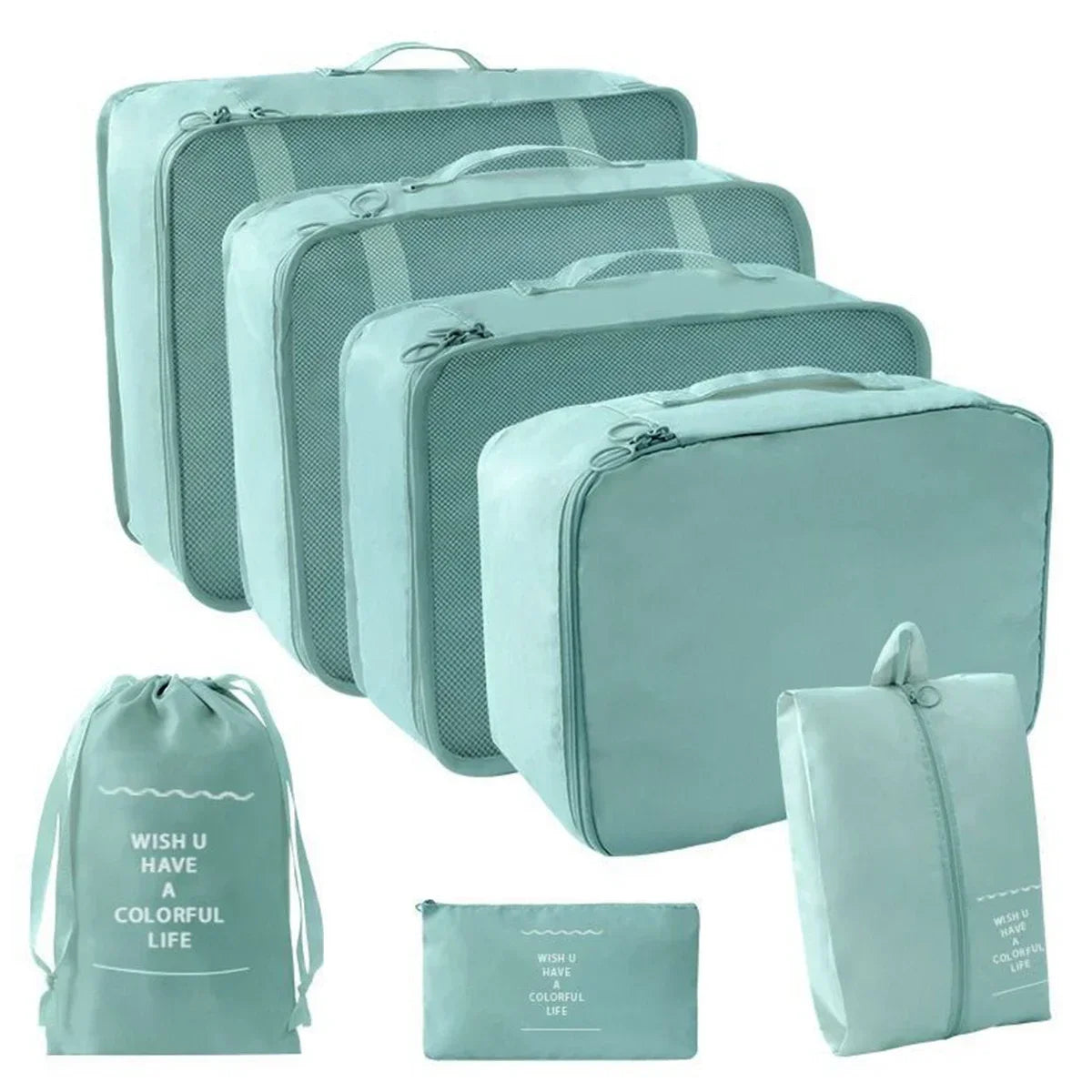Seven-Piece Travel Packing Organiser Set