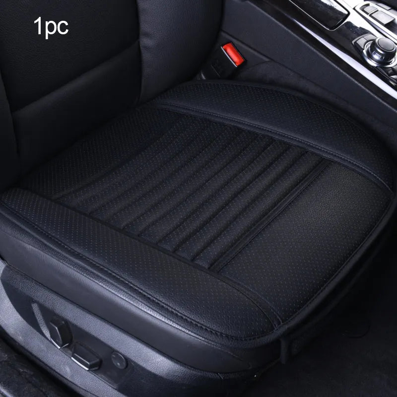 SEAMETAL Four Season Car Seat Cover PU Leather Seat Cushion Universal Breathable Seats Cover Protector Pad Interior Accessories