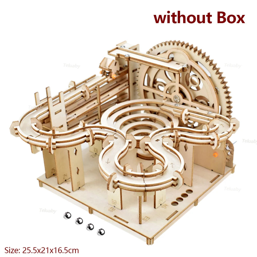 DIY sada 3D puzzle ze dřeva Marble Run