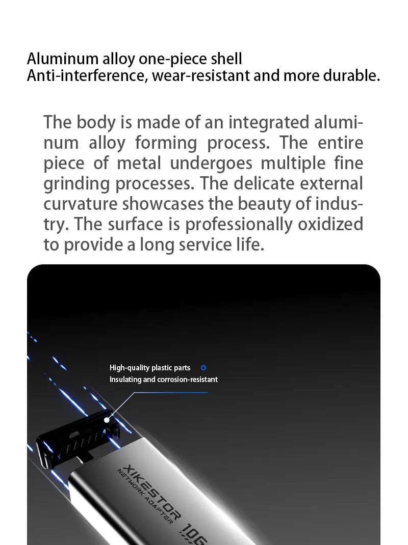 USB-C to 10Gb Ethernet Adapter Thunderbolt Compatible RJ45