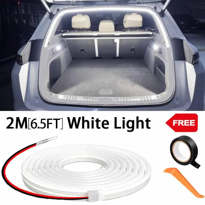 Flexible Car Boot LED Light Strip, 2m–6m, Colour & Kit Options