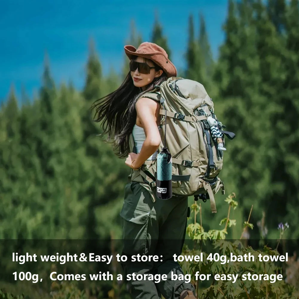Seyahat, Spor ve Açık Hava Kullanımı İçin Hızlı Kuruyan Emici Banyo Havlusu