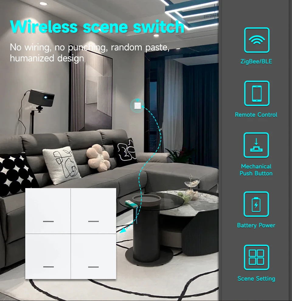 Tuya Zigbee Scene Switch - One to Four Gangs