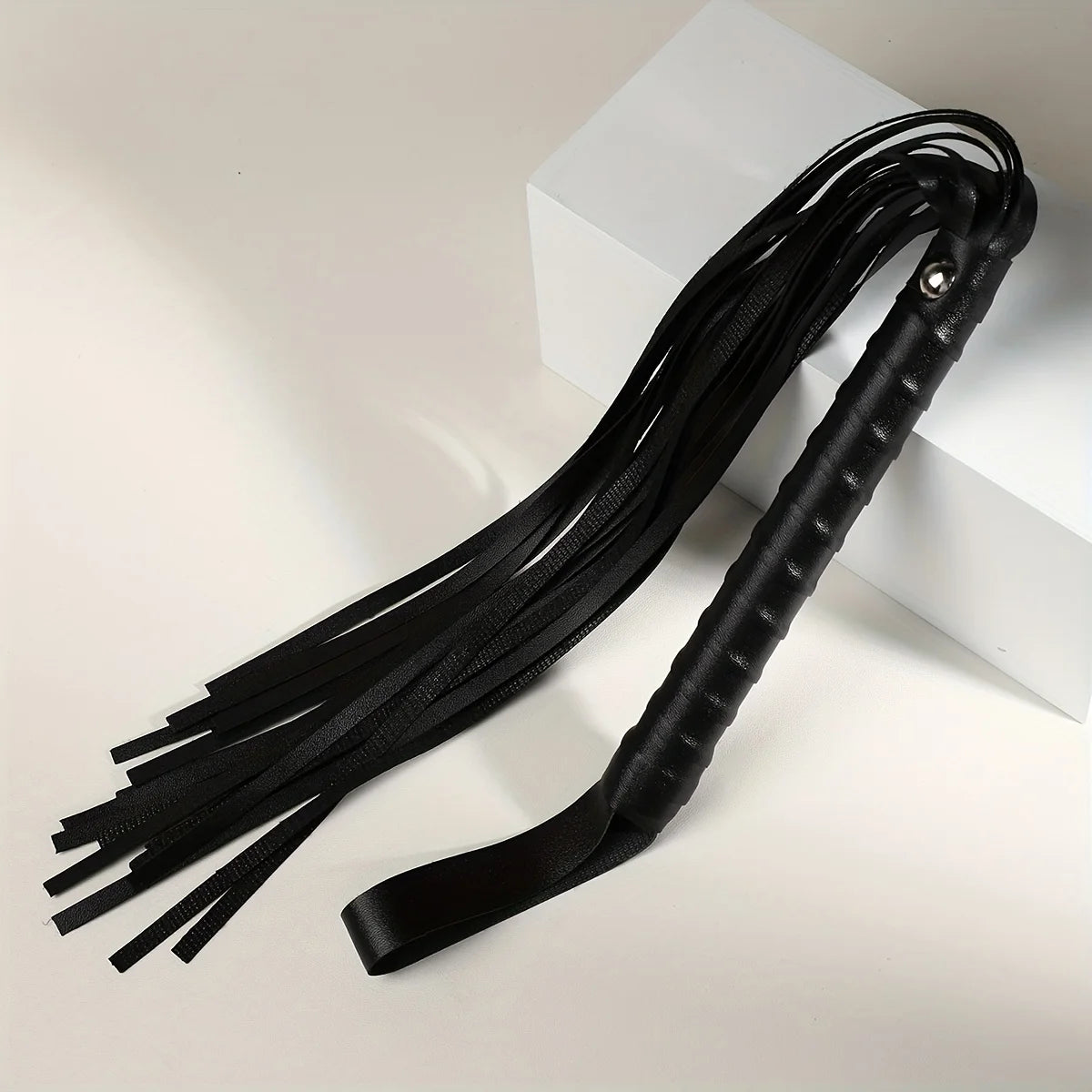 Braided Equestrian Whip, Black or Red