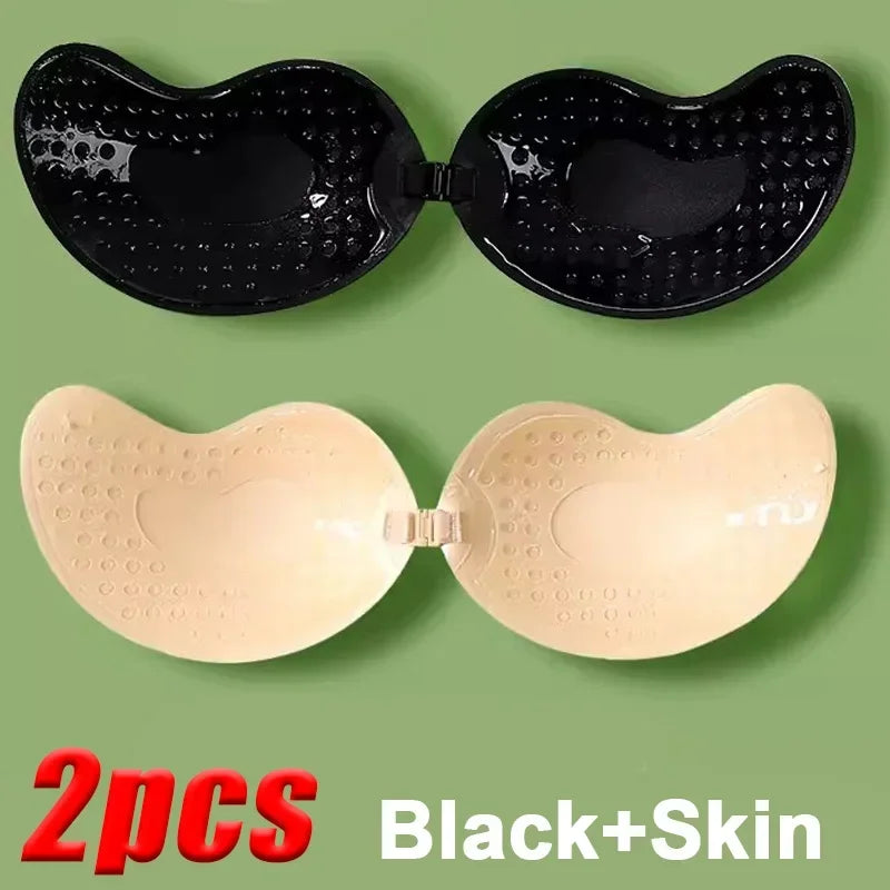 Reggiseno adesivo senza bretelle con chiusura frontale