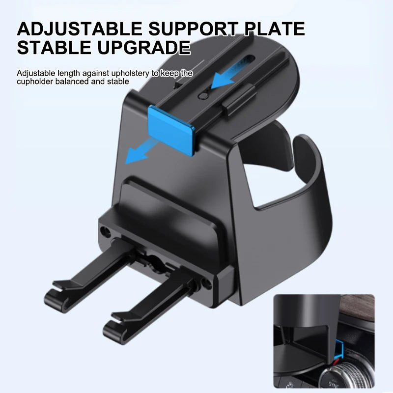 SEAMETAL Car Air Vent Drink Holder Expander Universal Adjustable Bottle Mount for Cold Drink Stable Anti Shake Auto Cup Holder