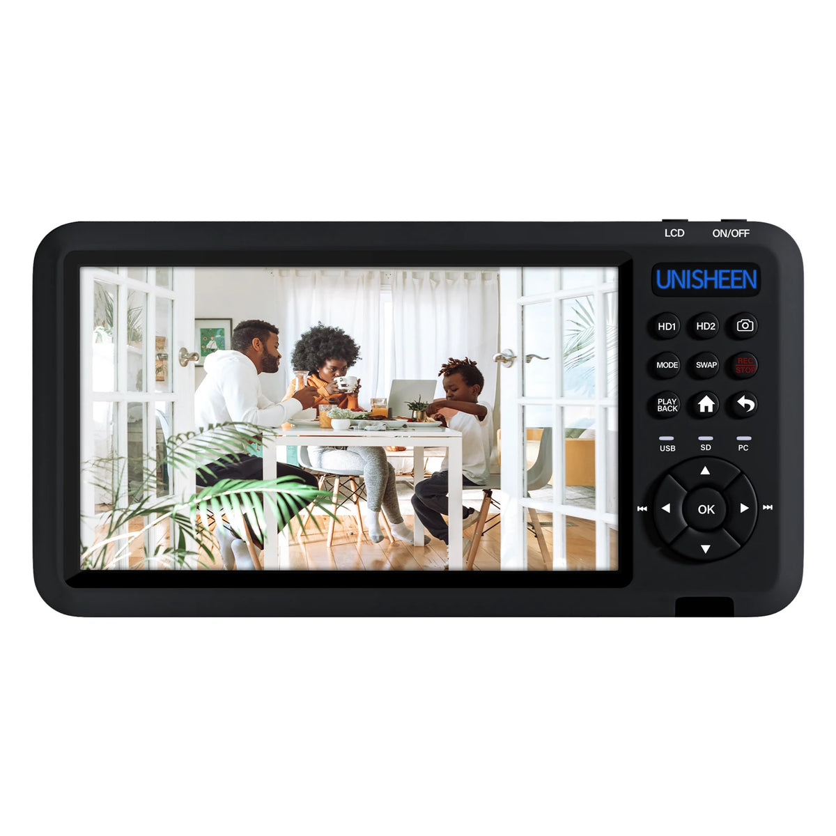 UNISHEEN HD Video Capture Box 2 Channel HDMI Picture-in-Picture Video Recorder with Screen MP4 Support SD Card U Disk Storage 10